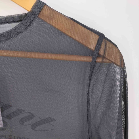 ラグアジェム LAGUA GEM SHEER LOGO PRINT トップス レディース FREE