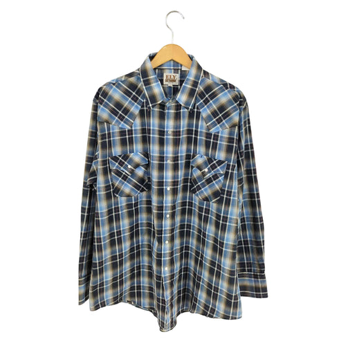 エリーキャトルマン ELY CATTLEMAN オンブレ ウエスタンシャツ メンズ import:XL