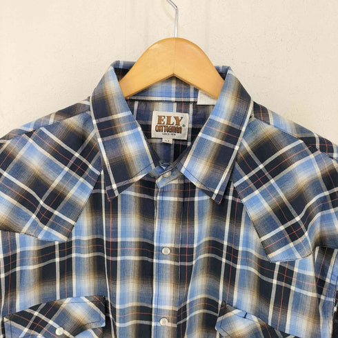 エリーキャトルマン ELY CATTLEMAN オンブレ ウエスタンシャツ メンズ import:XL