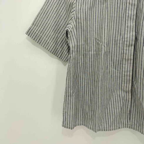 エムエイチエル MHL. リネン混 バンドカラー ストライプ L/S シャツ レディース 2