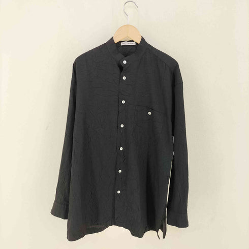 イッセイミヤケメン ISSEY MIYAKE MEN シワ加工 バンドカラーシャツ メンズ JPN:M