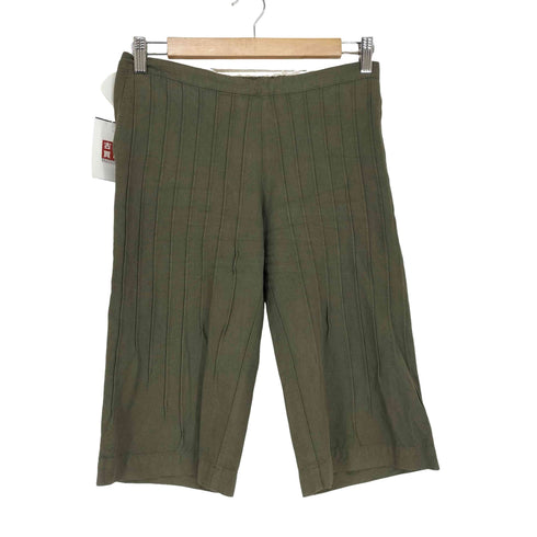 タオコムデギャルソン tao COMME des GARCONS AD2007 08SS プリーツデザイン クロップドパンツ レディース