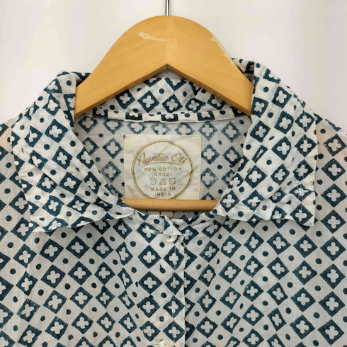 AUNLIE OLI INDIA製 総柄 コットン L/S シャツ メンズ JPN:1