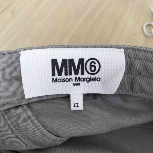 エムエムシックスメゾンマルジェラ MM6 Maison Margiela 22SS ロゴ刺繍キャンプキャップ レディース