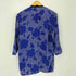 MADE IN USA PURE SILK 総柄 ノーカラー カーディガン レディース