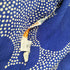 MADE IN USA PURE SILK 総柄 ノーカラー カーディガン レディース