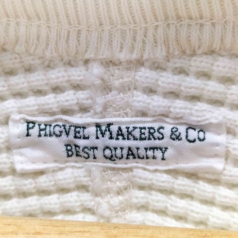 フィグベルメーカーズアンドコー PHIGVEL MAKERS & Co. Heavy Waffle Topヘビーワッフルトップサーマル メンズ JPN:3