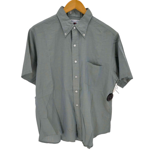 フルーツオブザルーム FRUIT OF THE LOOM 60-70s MADE IN USA ワンポケット ボタンダウンS/Sシャツ メンズ import:L
