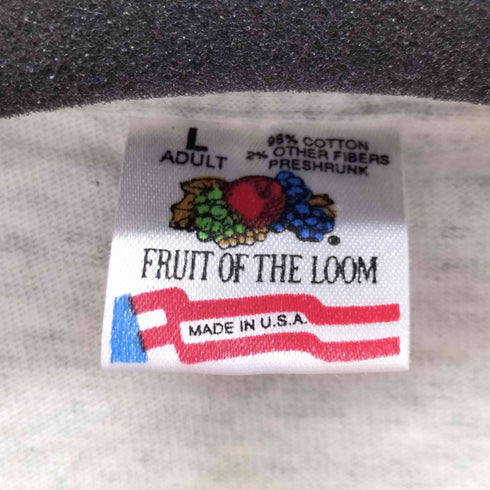フルーツオブザルーム FRUIT OF THE LOOM 90S MADE IN USA 両面プリント S/S Tシャツ メンズ import:L