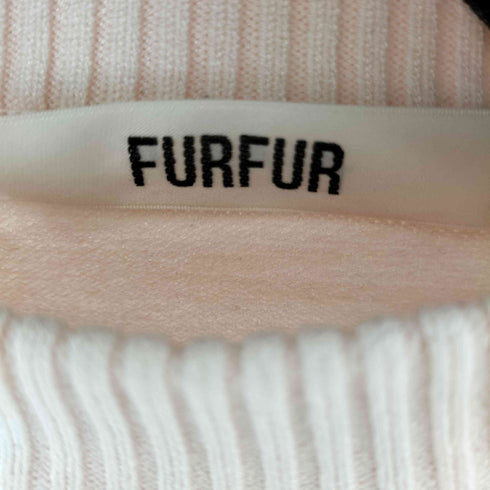 ファーファー furfur クロップドニット レディース FREE