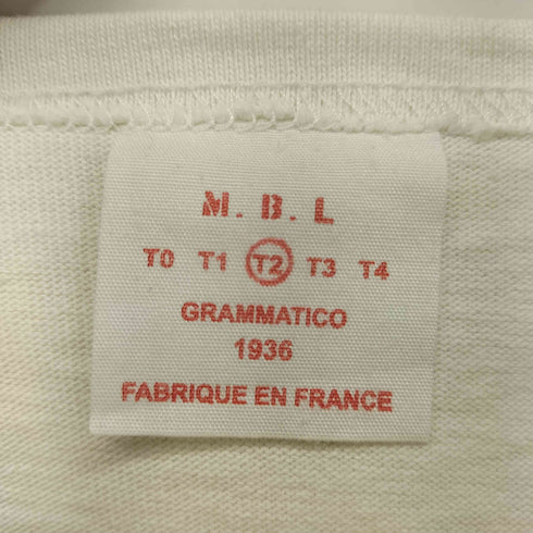 M.B.L GRAMMATICO1936 フランス製 ボートネックバスクシャツ メンズ T2