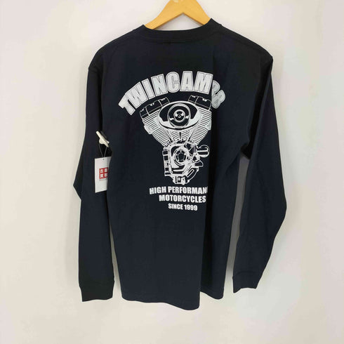 The Outlaw Works ツインカムエンジン 両面プリント L/Sカットソー メンズ JPN:M