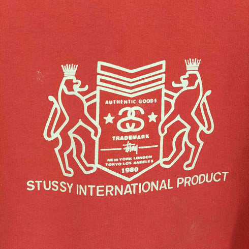 ステューシー Stussy 紺タグ フロントロゴプルオーバーパーカー メンズ M