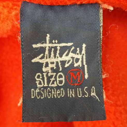 ステューシー Stussy 紺タグ フロントロゴプルオーバーパーカー メンズ M