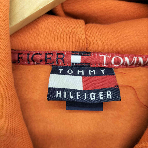 トミーヒルフィガー TOMMY HILFIGER フラッグタグ ロゴ刺繍 プルオーバーパーカー メンズ import:L