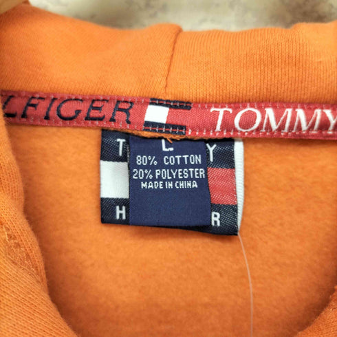 トミーヒルフィガー TOMMY HILFIGER フラッグタグ ロゴ刺繍 ジップアップパーカー メンズ import:L
