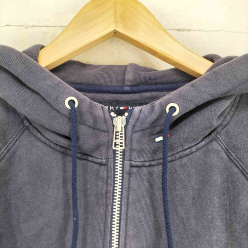 トミーヒルフィガー TOMMY HILFIGER バックロゴ刺繍 ジップアップパーカー メンズ import:XL