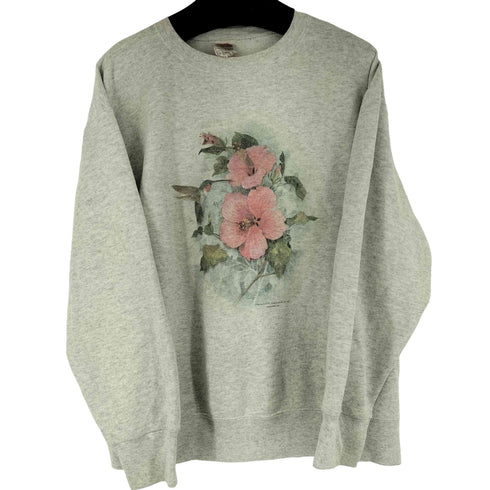 フルーツオブザルーム FRUIT OF THE LOOM 90s UAS製 フロントプリント L/S スウェット メンズ import:L