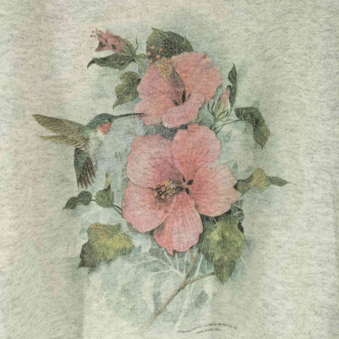 フルーツオブザルーム FRUIT OF THE LOOM 90s UAS製 フロントプリント L/S スウェット メンズ import:L