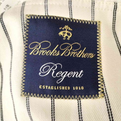 ブルックスブラザーズ BROOKS BROTHERS コットンリネン ストライプテーラードジャケット メンズ 42S