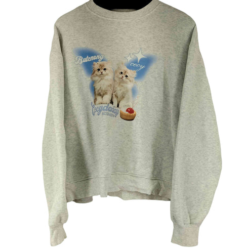 BURLESQUE キャットプリント L/S トレーナ レディース FREE