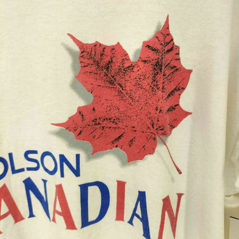 90S Hanes 50/50 ボディ MOLSON CANADA プリント S/S Tシャツ シングルステッチ メンズ import:XL