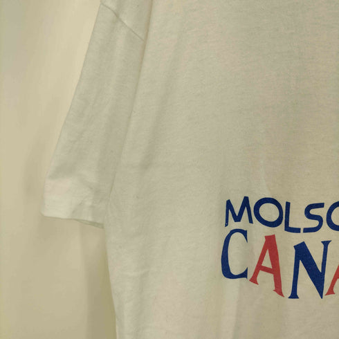 90S Hanes 50/50 ボディ MOLSON CANADA プリント S/S Tシャツ シングルステッチ メンズ import:XL