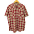マゼラン magellan LOOSE FIT 裏地メッシュ スナップボタン チェック フィッシングシャツ メンズ import:L