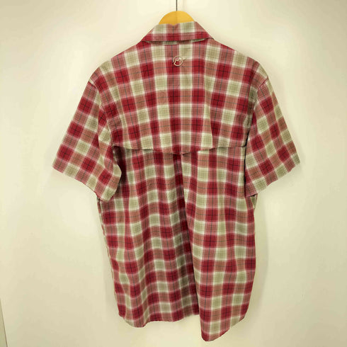 マゼラン magellan LOOSE FIT 裏地メッシュ スナップボタン チェック フィッシングシャツ メンズ import:L