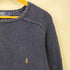 ポロバイラルフローレン Polo by RALPH LAUREN 90S ポニー刺繍 コットン ラグラン クルーネック ニット メンズ import:L