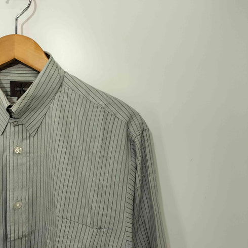 シーケーカルバンクライン ck Calvin Klein ストライプシャツ メンズ 38-M