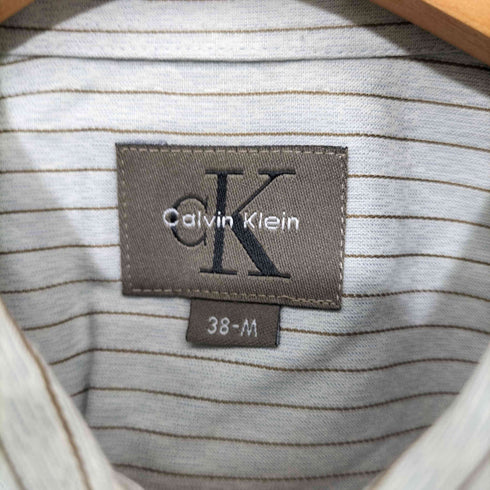 シーケーカルバンクライン ck Calvin Klein ストライプシャツ メンズ 38-M