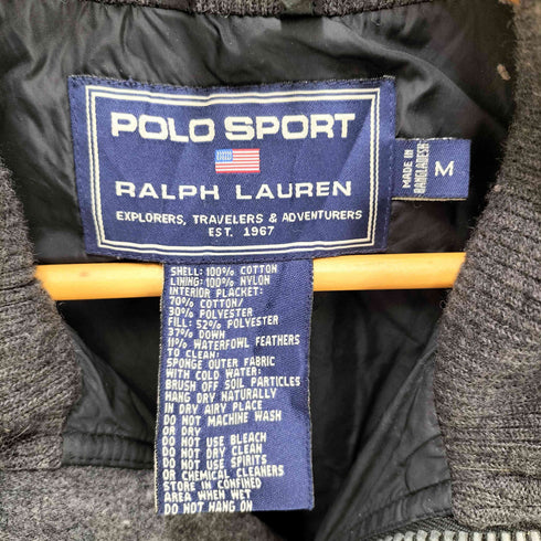 ポロスポーツラルフローレン POLO SPORT RALPH LAUREN 90S パッカブルフード ジップポケット ダウン ベスト ジャケット メンズ import:M
