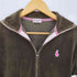ポールスミス Paul Smith PINK ワンポイント ベロア トラックジャケット ジャージ レディース import:XL