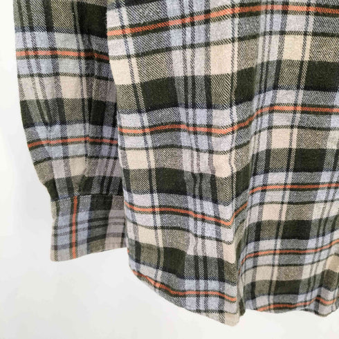 コンセンサス consensus 90-00S チェック ボタンダウン L/S フランネル シャツ メンズ import:M