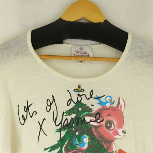 ヴィヴィアンウエストウッドロンドン Vivienne Westwood LONDON オーブ刺繍 プリント S/S Tシャツ メンズ JPN:M
