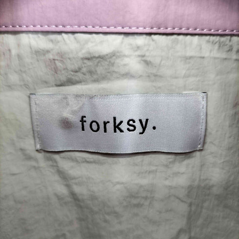 フォルクシー forksy. ナイロン切替トラックラインジャケット レディース FREE