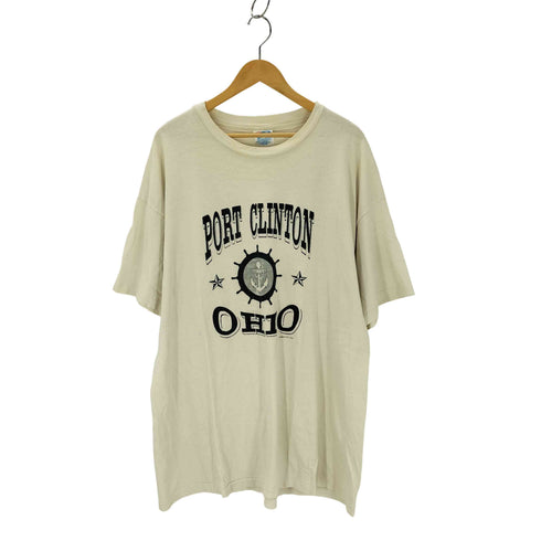 ヘインズ Hanes 90S ©1993 USA製 プリント クルーネックTシャツ 裾袖シングル メンズ JPN:XXL