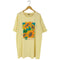 90S 93年© USA製 向日葵プリント クルーネックTシャツ 裾袖シングル メンズ