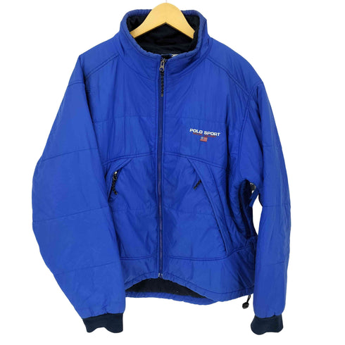 ポロスポーツラルフローレン POLO SPORT RALPH LAUREN 90S ロゴ刺繍パテッドブルゾン メンズ LL