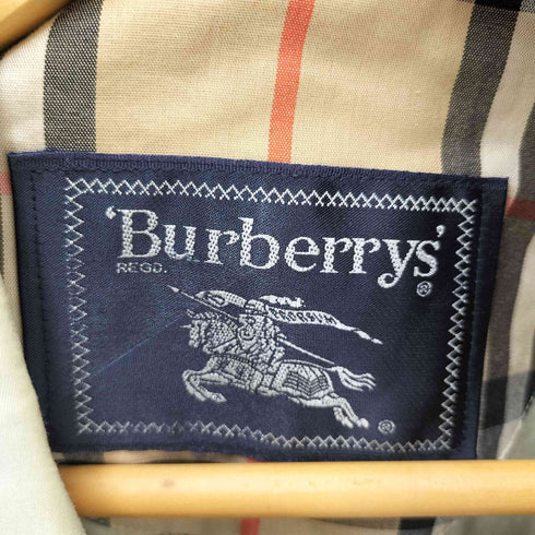 バーバリーズ BURBERRYS 80-90s ノバチェック 比翼 ステンカラーコート メンズ LY