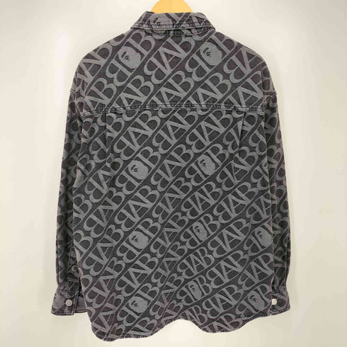 アベイシングエイプ A BATHING APE 23AW DENIM MONOGRAM METAL ONEPOINT SHIRT メンズ JPN:M
