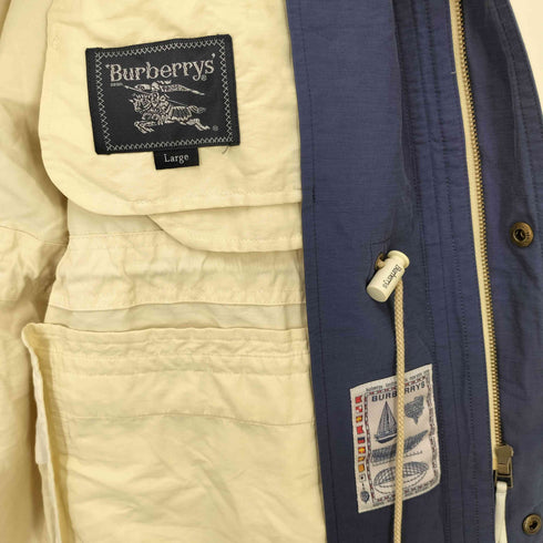 バーバリーズ BURBERRYS 80-90s 2WAY 裏地メッシュ マウンテンパーカー ジップアップ ジャケット メンズ import:L