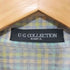 U.G.COLLECTION チェック柄シアサッカー開襟シャツ メンズ