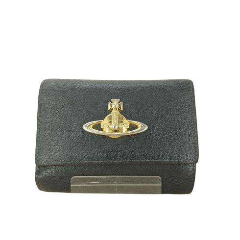 ヴィヴィアンウエストウッド Vivienne Westwood ORB 三つ折り がま口 コンパクトレザーウォレット レディース
