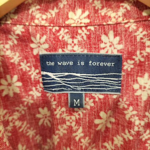 the wave is forever 小花柄アロハシャツ メンズ m