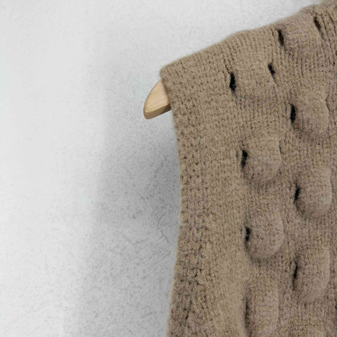 ザラ ZARA テクスチャーニットクロップドニットベスト レディース import:M