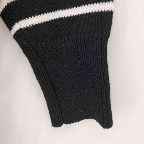ザラ ZARA ショルダーボタン ボーダーニットトップス レディース import:M