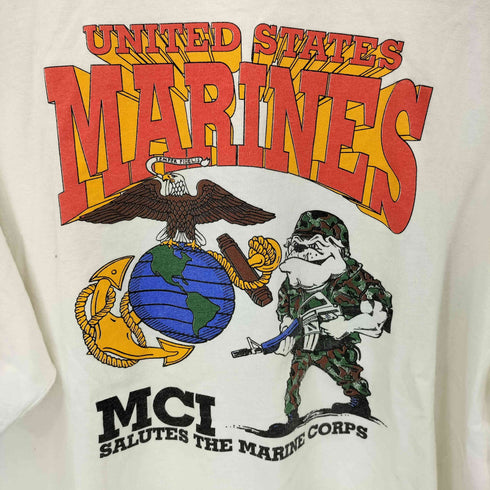 オニータ ONEITA 90s U.S.MARINES プリントTシャツ メンズ import:XL