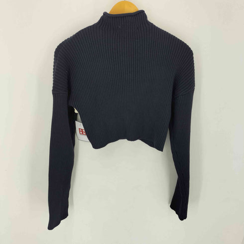 ザラ ZARA クロップドリブニット プルオーバー レディース import:S